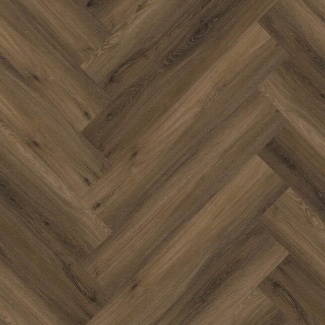 Spigato visgraat Warm Brown (Avanto) Click