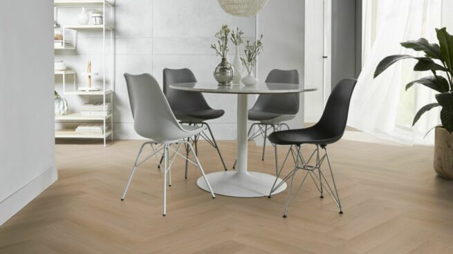 Spigato Navaro Visgraat Natural oak Dryback - Afbeelding 2