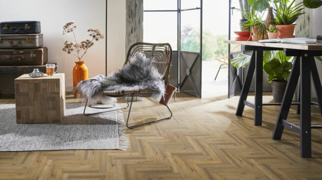 Spigato visgraat Light Grey (Robusto) Click - Afbeelding 2